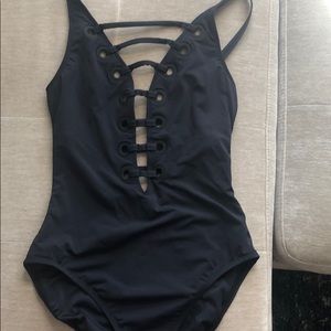 Black bathing suit
